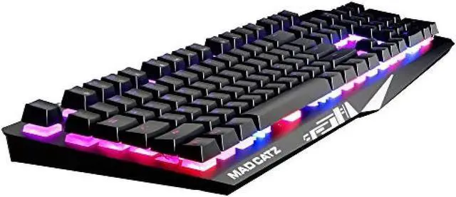 Alt view image 2 of 5 - Mad Catz Gaming Keyboard STRIKE 2 Membrane Gaming Keyboard English US Layout 9 RGB Lighting Patterns 2 Year Warranty KS13MRUSBL000-0JI