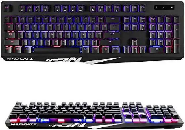 Alt view image 3 of 5 - Mad Catz Gaming Keyboard STRIKE 2 Membrane Gaming Keyboard English US Layout 9 RGB Lighting Patterns 2 Year Warranty KS13MRUSBL000-0JI