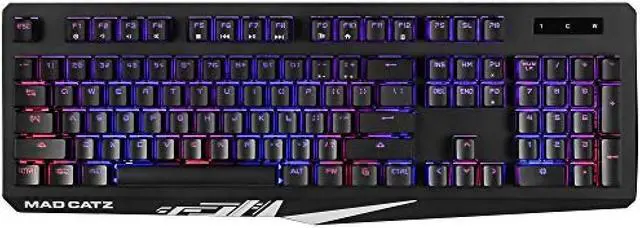 Alt view image 4 of 5 - Mad Catz Gaming Keyboard STRIKE 2 Membrane Gaming Keyboard English US Layout 9 RGB Lighting Patterns 2 Year Warranty KS13MRUSBL000-0JI