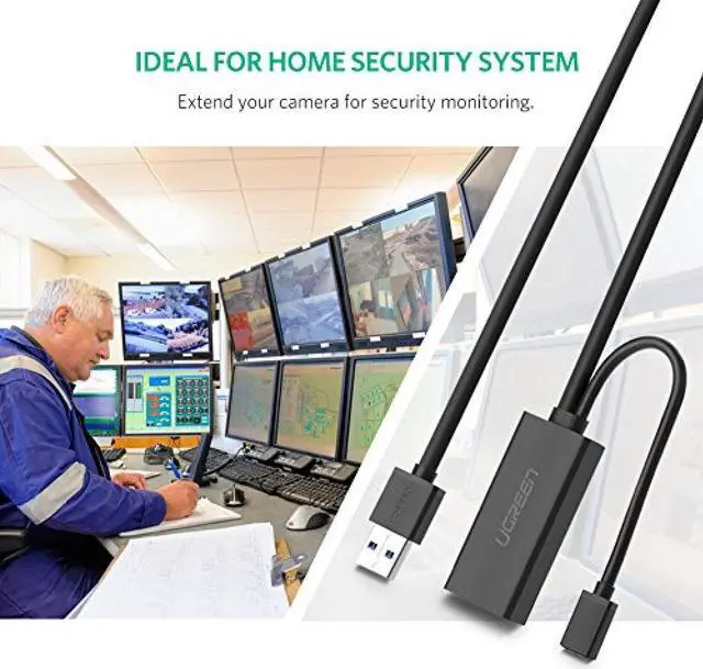 Alt view image 2 of 7 - UGREEN USB Extension Cable USB 3.0 Repeater Cable Signal Enhancement Fast Data Transfer Gold Plated Active 10M