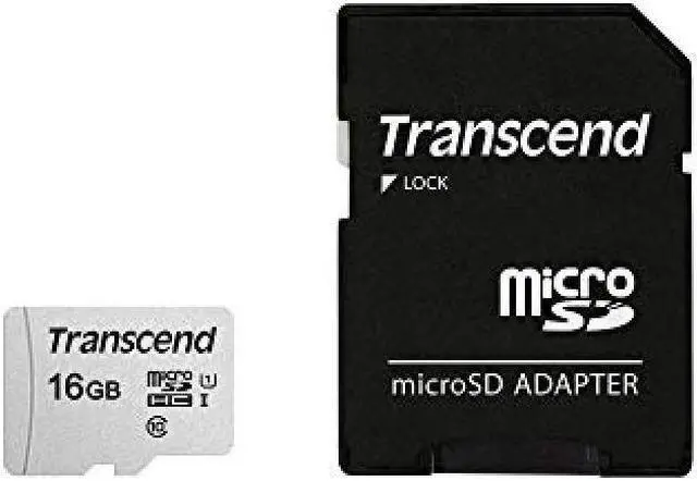 Alt view image 14 of 16 - 16GB Transcend 300S microSDHC UHS-I CL10 Memory Card with SD Adapter 95MB/sec