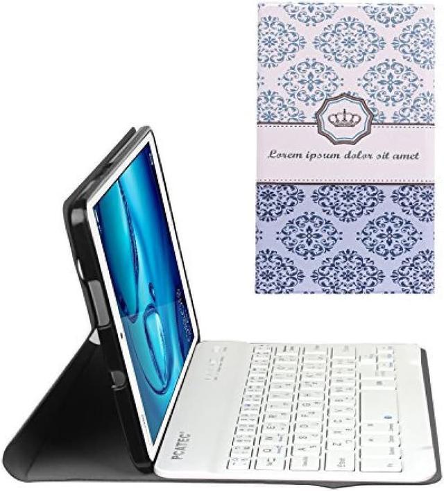 [PCATEC] NTT docomo dtab Compact d-01J / Huawei MediaPad M3 8.4 Bluetooth  keyboard with leather TPU case US layout Kana input support (crown)