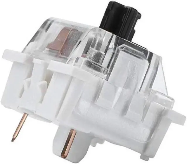 Alt view image 6 of 7 - 10 Pieces Mechanical Key Switch Mechanical Keyboard Mechanical Push Button Switch Gaming Keyboard Key Switch Black Axis Keyboard DIY Mechanical Tactile Keyboard Repair Replacement Supplies