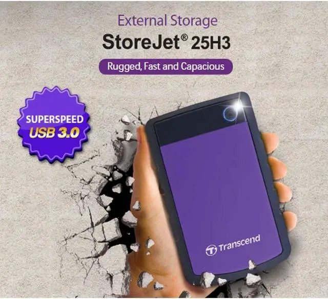 Alt view image 15 of 20 - Transcend StoreJet 25H3 4 TB 2.5" External Hard Drive - SATA - Portable