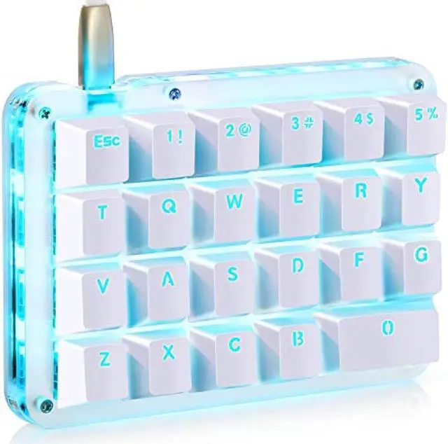 Main image of Full Programmable Mechanical Keyboard Customizable Gaming Keyboard 23 Keys Macro Keys Blue Backlight One-Handed Small Keyboard Shot Cut Keys Programmer-friendly DIY Keyboard (Red Axis Blue Backlight)