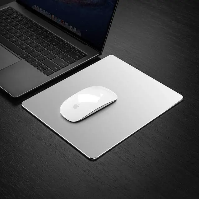 Alt view image 2 of 7 - The Vaydeer metal mouse pad is made of aluminum alloy so it can be operated smoothly, and it is hard, double-sided anti-slip and waterproof design, and it is compatible with laser mouse and optical mo
