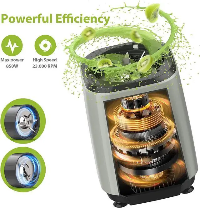 Alt view image 2 of 7 - 850W Countertop Blenders for Shakes and Smoothies; Protein Drinks; Nuts; Spices; Fruit Vegetables Drinks; Coffee Grinder for Beans; 11-Piece Kitchen Blender Set