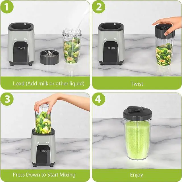 Alt view image 6 of 7 - 850W Countertop Blenders for Shakes and Smoothies; Protein Drinks; Nuts; Spices; Fruit Vegetables Drinks; Coffee Grinder for Beans; 11-Piece Kitchen Blender Set