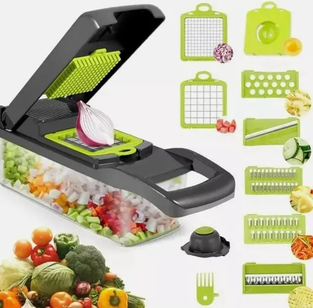Main image of Multifunction Vegetable Fruit Slicer Chopper Food Container