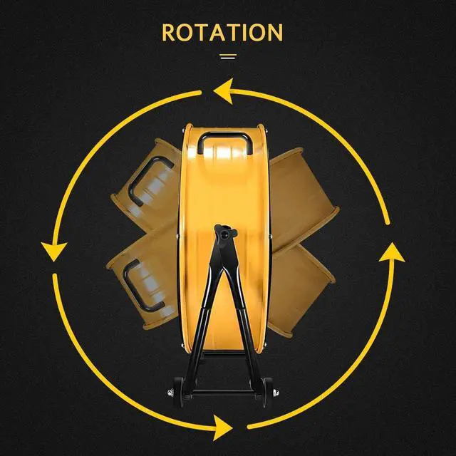 Alt view image 3 of 5 - Simple Deluxe 3 Speed Circulation for Industrial; Commercial; Residential; and Shop Use 24 Inch High Velocity Air Movement Heavy Duty Metal Drum Fan; Yellow