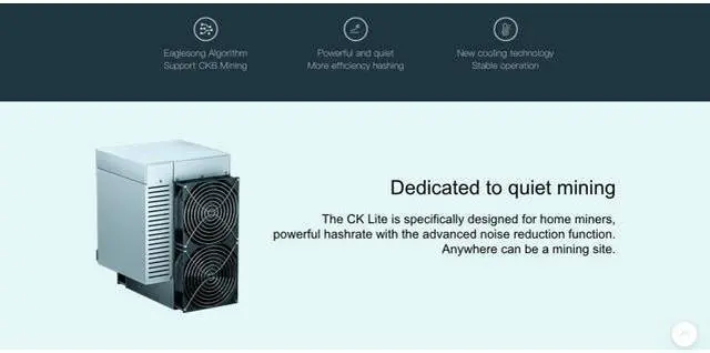 Alt view image 3 of 3 - CK LITE Miner CKB Miner Machine 6.3TH/s 1200W Nervous Network Miner Better than CK BOX / CK5 / CK6