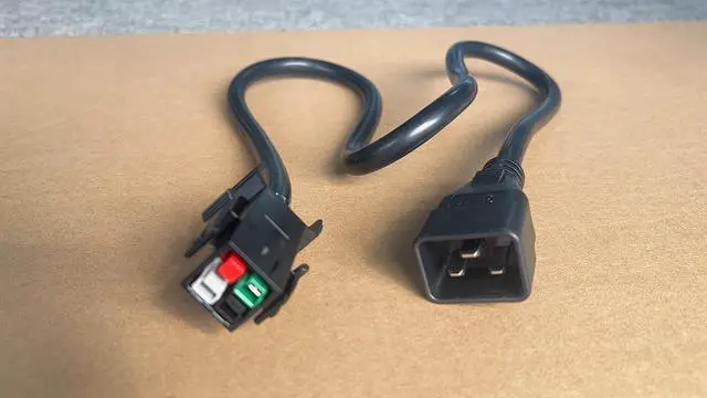 Alt view image 6 of 7 - P14 Server Socket Wire Adaptor 4pin Plug to Sever UPS C19 PDU Power Cord IEC C20 to P13 plug For Antminer S21
