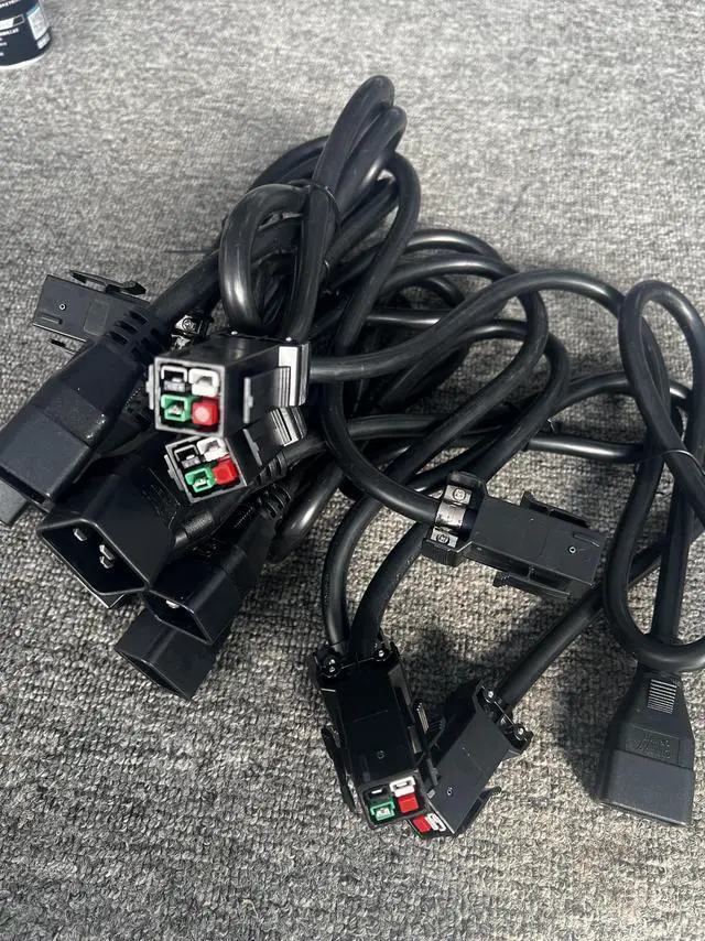 Alt view image 4 of 7 - P14 Server Socket Wire Adaptor 4pin Plug to Sever UPS C19 PDU Power Cord IEC C20 to P13 plug For Antminer S21