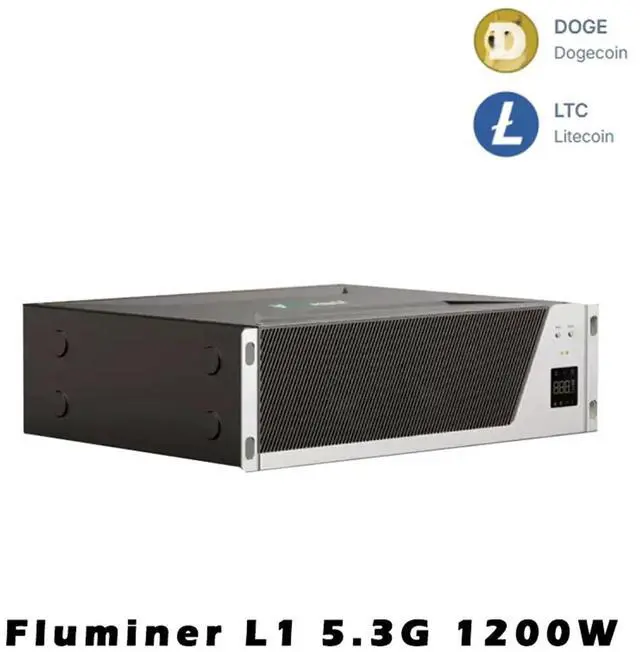 Main image of Fluminer L1 Doge Miner 5.3Gh/s 1200W Dogecoin Miner Litecoin Low Noise 110-240V Doge BEL LTC Miner