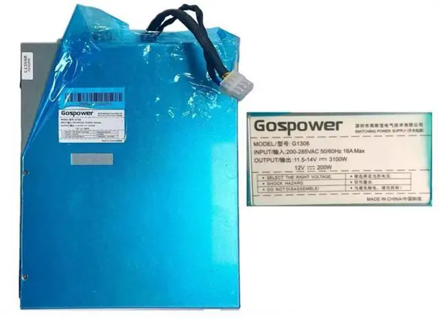 Alt view image 2 of 3 - Gospower G1308 Power Supply for Ebit E12 replacement PSU