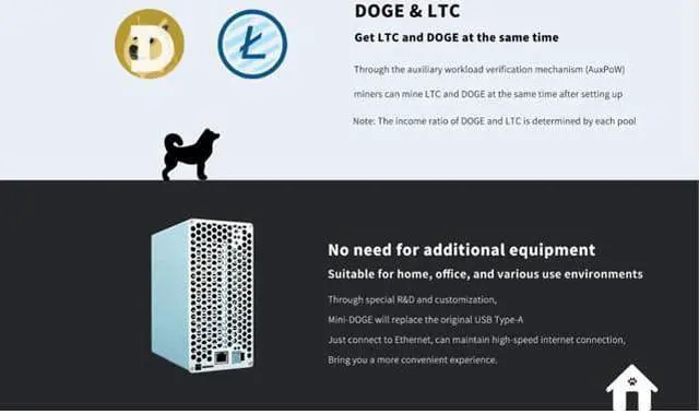 Alt view image 3 of 4 - aisc miner In Stock Wifi Version  Mini Doge 185M 235W Silent Miner LTC Miner Mining Doge Coin With 750W PSU Option