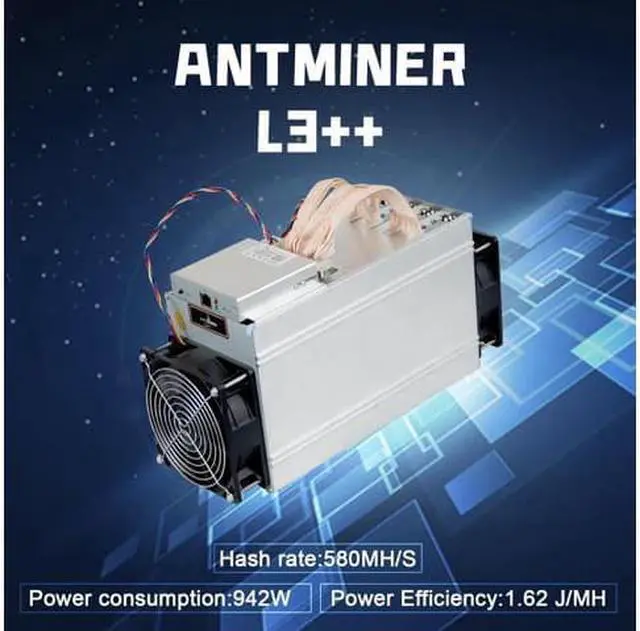 Alt view image 2 of 6 - Antminer L3++ 580MH/S Litecoin Miner, Scrypt LTC Litecoin Dogecoin Mining Machine ASIC Miner Better Than L3 L3+ S9 Miner