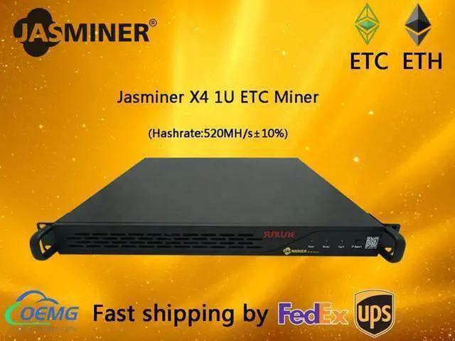 Alt view image 5 of 5 - Jasminer X4 1U Miner Server Architecture 520MH/s Hashrate 240W Power Consumation ETH Miner with 180 days warranty
