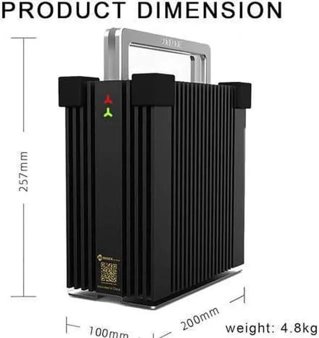 Alt view image 4 of 6 - Jasminer X4 Brick ETH/ETC Ethereum Miner Mining Machine 65Mh/s 30W Server Asic Miner