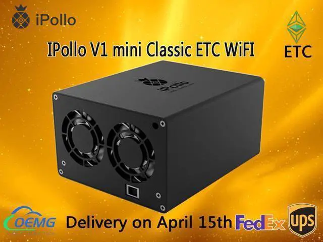 Alt view image 2 of 7 - iPollo V1 ETC miner 130mh/s 104W ETC, ZIL, ETP, EXP Ready Stock