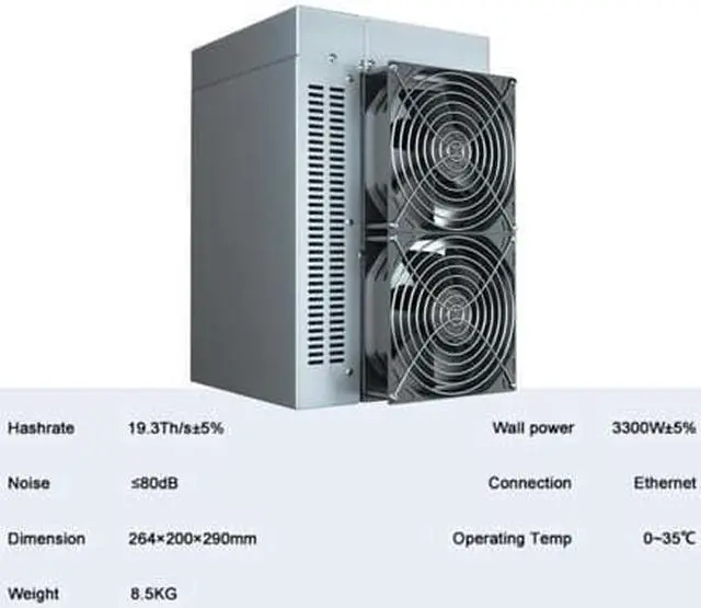Alt view image 3 of 6 - Arrival CK6 Best Miner For CKB New Upgrade Nervos Network Super Computing Server Upgrade, 19.3H/s±5% | 3300W±5% | 0.17W/M