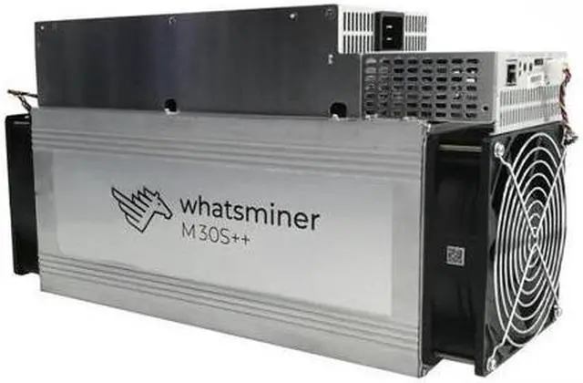 Main image of WhatsMiner M30S++ 106TH/s ASIC Miner 3286W Bitcoin BTC Mining With Power Supply