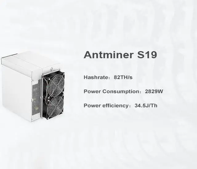 Alt view image 3 of 4 - Antminer S19 82T Asic Miner 2829W SHA256 Bitcoin BTC Miner with Power Supply