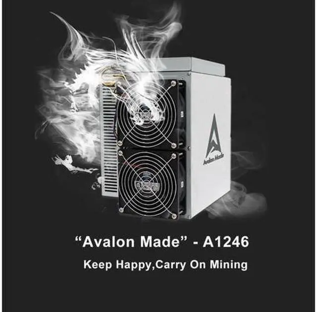 Alt view image 6 of 6 - Blockchain Avalon 1246 90TH/S Hashrate Canaan Avalon miner 1246 BTC Miner Bitcoin Mining ETH BTC Bitcoin Machine 5-7 Days to USA