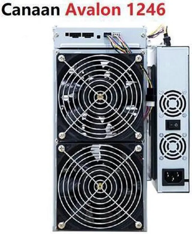 Alt view image 4 of 6 - Canaan Avalon 1246 83TH Bitcoin Miner Asic Miner 3155W Crypto Mining Machine With Original Power Supply