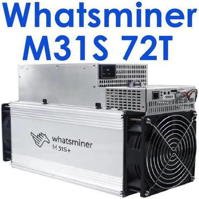 Main image of Whatsminer M31S 72T BTC Bitcoin Asic Miner Machine 3360W Include PSU