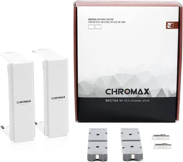 Alt view image 2 of 4 - Noctua NA-HC4 chromax.White, Heatsink Cover for NH-D15, NH-D15S & NH-D15 SE-AM4 (White)