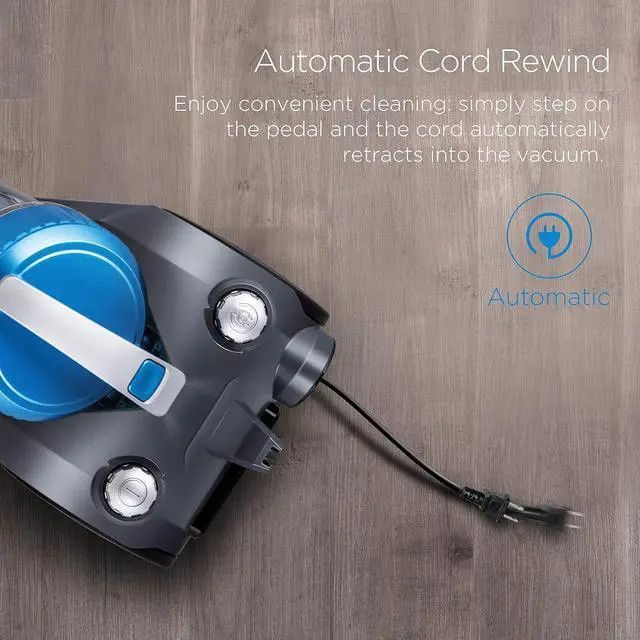 Alt view image 6 of 7 - Eureka Bagless Canister Vacuum Cleaner, Lightweight Vac for Carpets and Hard Floors, w/Filter, Blue, Whirlwind NEN110B