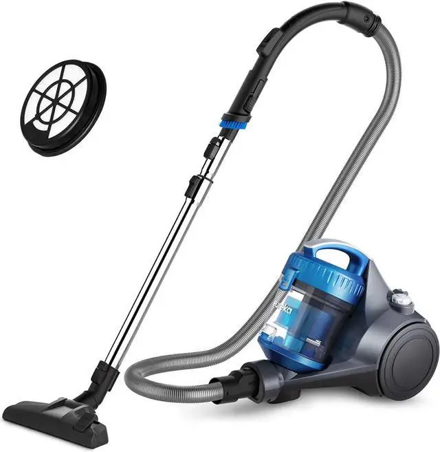Main image of Eureka Bagless Canister Vacuum Cleaner, Lightweight Vac for Carpets and Hard Floors, w/Filter, Blue, Whirlwind NEN110B