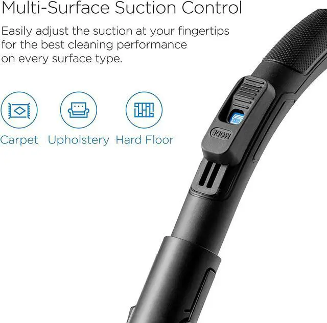 Alt view image 4 of 7 - Eureka Bagless Canister Vacuum Cleaner, Lightweight Vac for Carpets and Hard Floors, w/Filter, Blue, Whirlwind NEN110B