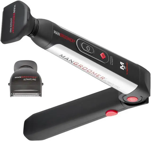 Main image of MANGROOMER - ULTIMATE PRO Back Shaver with 2 Shock Absorber Flex Heads, Power Hinge, Extreme Reach Handle and Power Burst