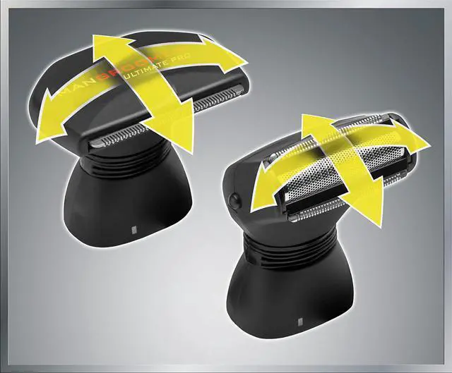 Alt view image 2 of 7 - MANGROOMER - ULTIMATE PRO Back Shaver with 2 Shock Absorber Flex Heads, Power Hinge, Extreme Reach Handle and Power Burst