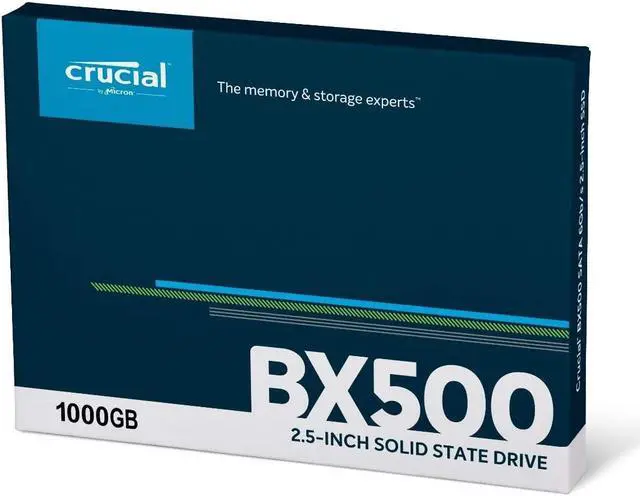 Alt view image 10 of 10 - Crucial BX500 1TB 3D NAND SATA 2.5-Inch Internal SSD, up to 540 MB/s - CT1000BX500SSD1