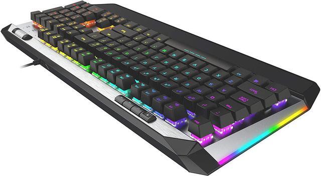 Alt view image 20 of 20 - Patriot Viper Gaming V765 Mechanical RGB Illuminated Gaming Keyboard w/Media Controls - Kailh Box Switches, 104-Standard Keys, Removable Magnetic Palm Rest - PV765MBWUXMGM