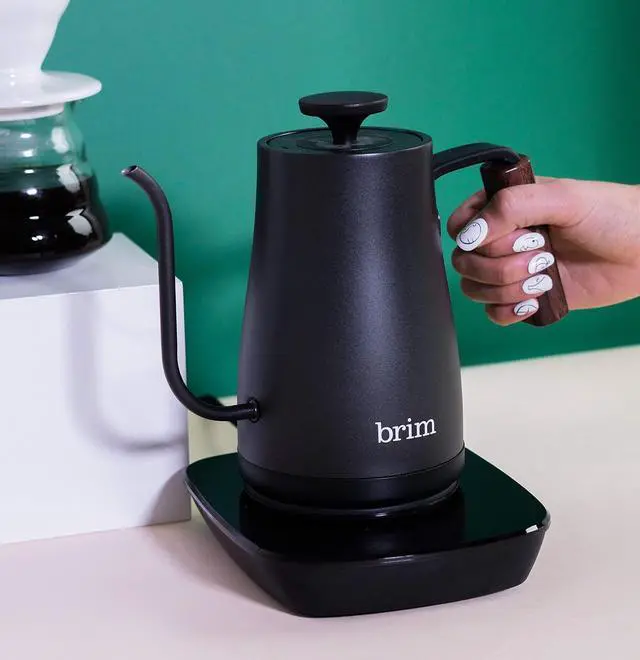 Alt view image 4 of 5 - brim Temperature Control Electric Gooseneck Kettle with Capacitive Touch, Black