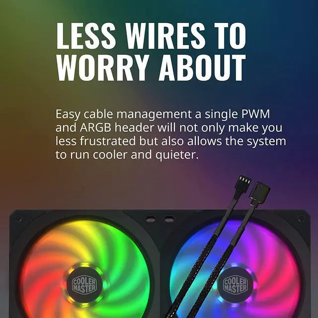 Alt view image 17 of 18 - COOLERMASTER MFX-B2D2-18NPA-R1 MasterFan SF240R ARGB Fan