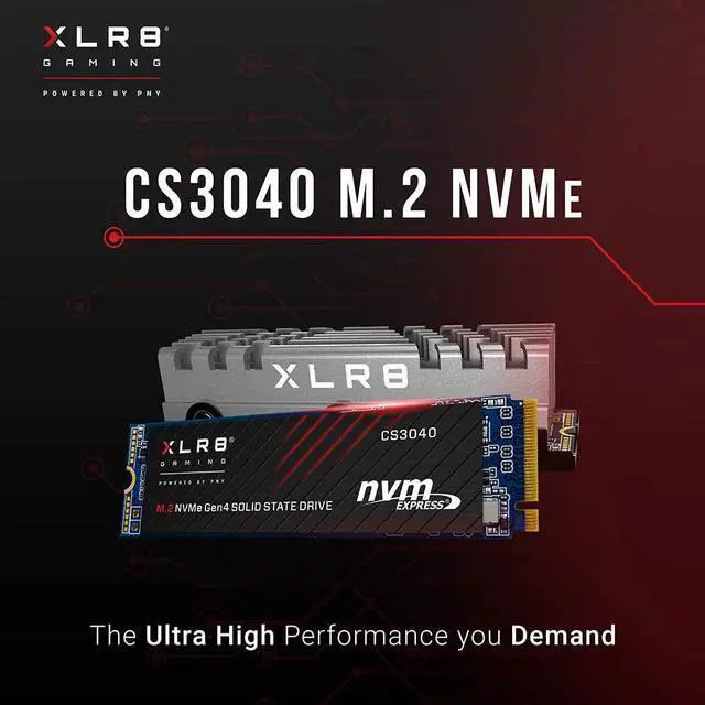 Alt view image 12 of 12 - PNY XLR8 CS3040 500GB M.2 NVMe Gen4 x4 Internal Solid State Drive (SSD) - M280CS3040-500-RB