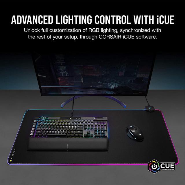 Alt view image 17 of 20 - Corsair MM700 RGB CH-9417070-WW Extended Cloth Gaming Mouse Pad