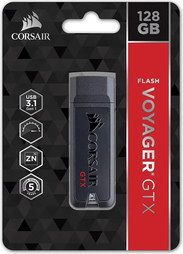 Alt view image 12 of 15 - CORSAIR 128GB Voyager GTX USB 3.1 Premium Flash Drive (CMFVYGTX3C-128GB)