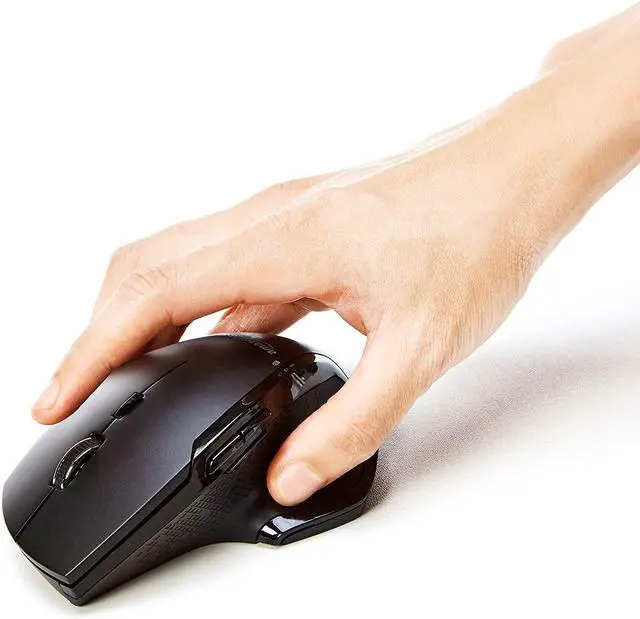 Alt view image 11 of 11 - Amazon Basics Full-Size Ergonomic Wireless PC Mouse with Fast Scrolling