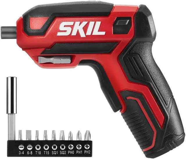Main image of SKIL Rechargeable 4V Cordless Screwdriver Includes 9pcs Bit 1pc Bit Holder USB Charging Cable - SD561801