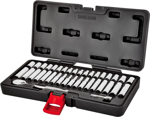 Alt view image 2 of 6 - Alltrade 642450 1/4" Dr Mechanics Socket Set, 38 Piece