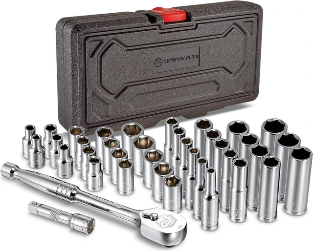 Main image of Alltrade 642450 1/4" Dr Mechanics Socket Set, 38 Piece