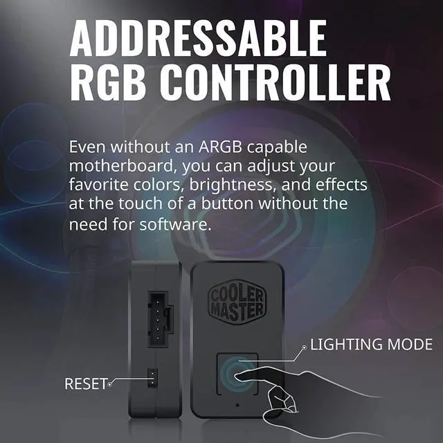 Alt view image 17 of 20 - MasterLiquid ML240 Mirror ARGB Close-Loop AIO CPU Liquid Cooler, Mirror ARGB Pump, 240 Radiator, Dual SickleFlow 120mm, 3rd Gen Dual Chamber Pump for AMD Ryzen/Intel 1200, 1151, LGA 1700 Compatible