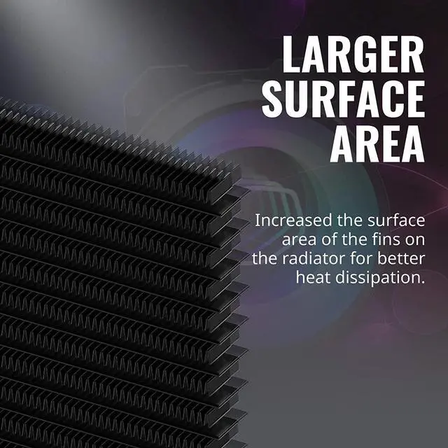 Alt view image 19 of 20 - MasterLiquid ML240 Mirror ARGB Close-Loop AIO CPU Liquid Cooler, Mirror ARGB Pump, 240 Radiator, Dual SickleFlow 120mm, 3rd Gen Dual Chamber Pump for AMD Ryzen/Intel 1200, 1151, LGA 1700 Compatible