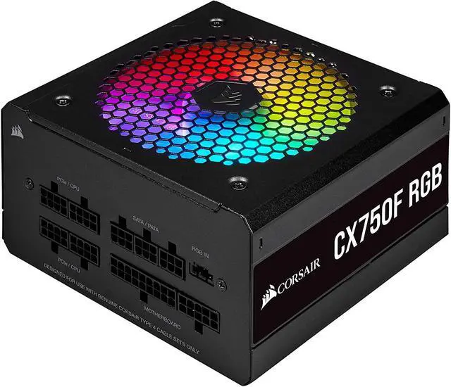Alt view image 8 of 13 - CORSAIR CX-F RGB Series CX750F RGB 750W 80 PLUS Bronze Fully Modular ATX Power Supply, CP-9020218-NA